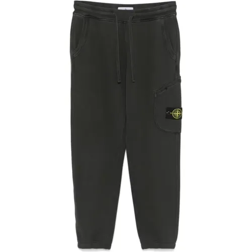 Sweatpants, male, , Size: M Casual Sweatpants V0162 - Stone Island - Modalova