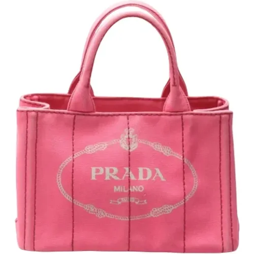 Pre-owned Tote Bags, female, , Size: ONE SIZE Pre-owned Canvas totes - Prada Vintage - Modalova