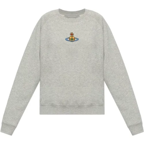 Sweatshirt mit Logo , Damen, Größe: L - Vivienne Westwood - Modalova