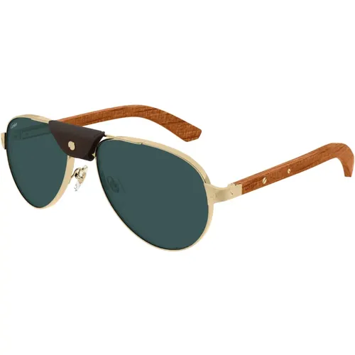 Sunglasses, male, , Size: 59 MM Ct0495S 002 Sunglasses - Cartier - Modalova