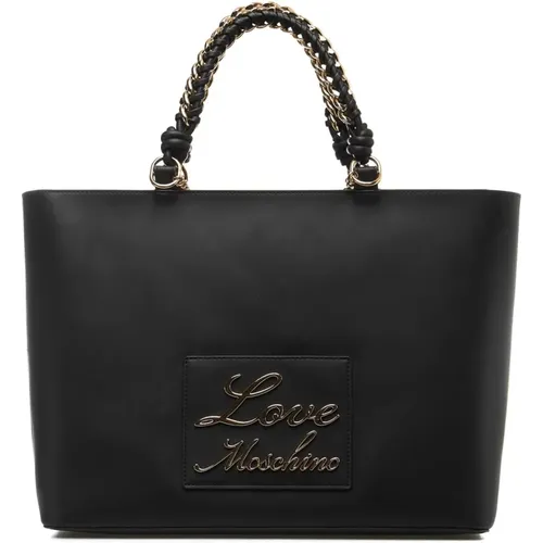 Schwarze Shopper Tasche für Frauen - Love Moschino - Modalova