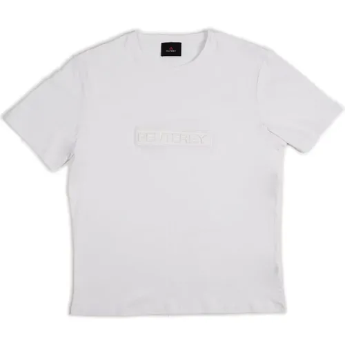 Weißes Herren T-Shirt mit Erhabenem Logo , Herren, Größe: 2XL - Peuterey - Modalova