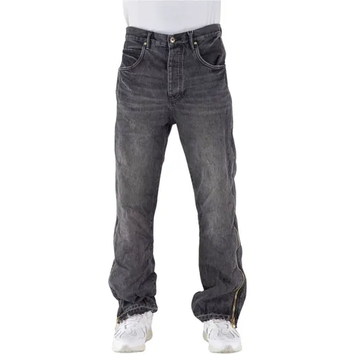 Jeans mit durchgehendem Seitenreißverschluss - Purple Brand - Modalova