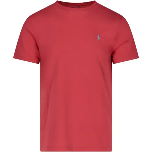 Rote Polo T-Shirts und Polos , Herren, Größe: M - Ralph Lauren - Modalova
