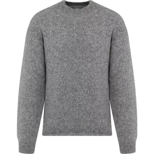 Grauer Strickpullover , Herren, Größe: S - Jacquemus - Modalova