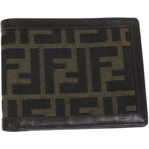 Pre-owned Wallets, unisex, , Size: ONE SIZE Pre-owned Canvas wallets - Fendi Vintage - Modalova