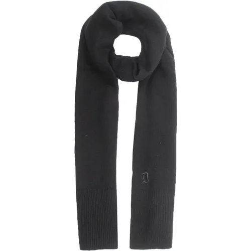 Winter Scarves, male, , Size: ONE SIZE Cashmere Scarf with Logo - Dondup - Modalova