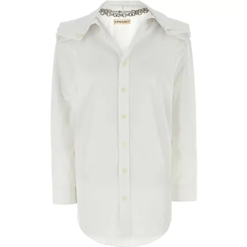 Shirts, female, , Size: S Poplin Shirt Classic Style - Y/Project - Modalova