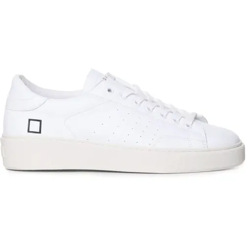 Weiße Leder Low-Top Sneakers , Herren, Größe: 41 EU - D.a.t.e. - Modalova