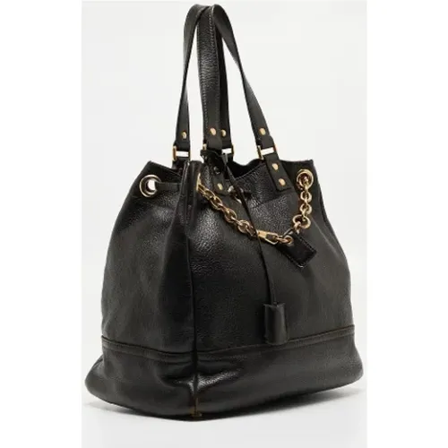 Pre-owned Tote Bags, female, , Size: ONE SIZE Pre-owned Leather shoulder-bags - Yves Saint Laurent Vintage - Modalova