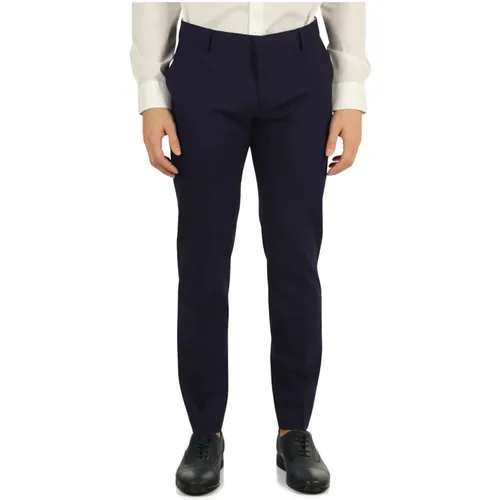 Stretch Wool Pants , male, Sizes: M, L - Daniele Alessandrini - Modalova