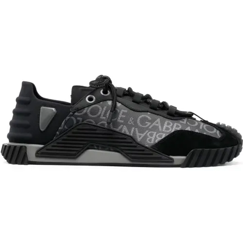 NS1 Monogram Sneakers , male, Sizes: 9 1/2 UK, 11 UK - Dolce & Gabbana - Modalova