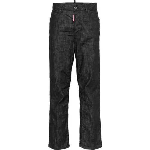 Schwarze Rinse Denim Jeans , Damen, Größe: S - Dsquared2 - Modalova