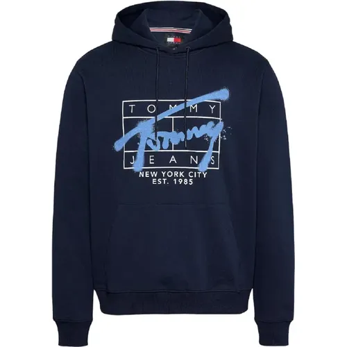 Spray Reg Hoodie , Herren, Größe: 2XL - Tommy Hilfiger - Modalova