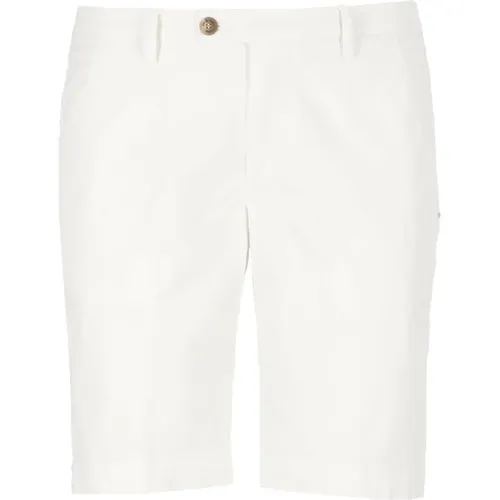Weiße Bermuda-Shorts aus Baumwolle für Männer , Herren, Größe: W33 - Entre amis - Modalova