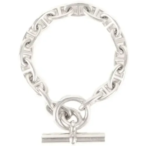 Pre-owned Jewellery, female, , Size: ONE SIZE Pre-owned Silver bracelets - Hermès Vintage - Modalova