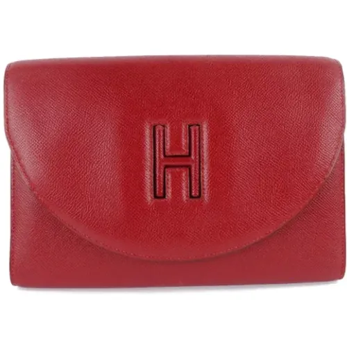 Pre-owned Clutches, female, , Size: ONE SIZE Pre-owned Fabric clutches - Hermès Vintage - Modalova