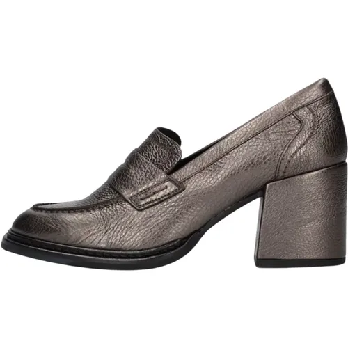 Stilvolle Loafers mit 7cm Absatz , Damen, Größe: 39 EU - Pertini - Modalova