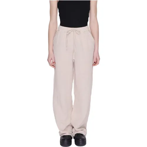 Cotton s Trousers with Laces , female, Sizes: XL, S, L, XS, M - Only - Modalova