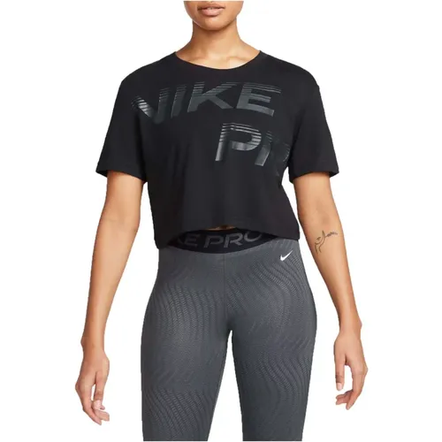 Kurzarm Dri-Fit T-Shirt Damen , Damen, Größe: L - Nike - Modalova