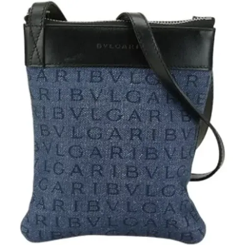 Pre-owned Cross Body Bags, female, , Size: ONE SIZE Pre-owned Denim shoulder-bags - Bvlgari Vintage - Modalova