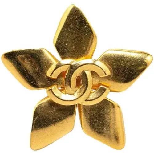 Pre-owned Jewellery, female, , Size: ONE SIZE Pre-owned Metal brooches - Chanel Vintage - Modalova