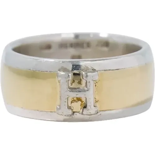 Pre-owned Gold rings , female, Sizes: ONE SIZE - Hermès Vintage - Modalova