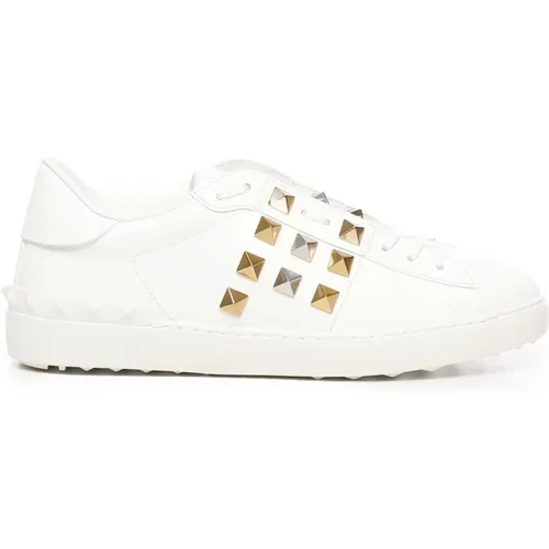 Sneakers, male, , Size: 9 US Studded Sneakers Lace-Up Round Toe - Valentino Garavani - Modalova