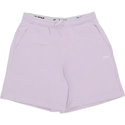 Short Tracksuit Pants in Orchid Petal , female, Sizes: M, XS, S - Obey - Modalova