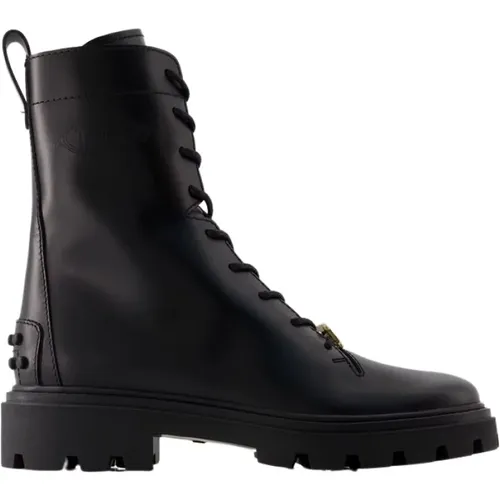 Noir Lace-up Boots , female, Sizes: 7 UK - TOD'S - Modalova