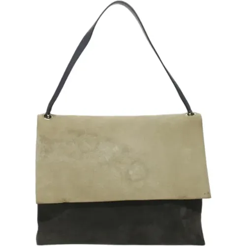 Pre-owned Shoulder Bags, female, , Size: ONE SIZE Pre-owned Suede celine-bags - Celine Vintage - Modalova