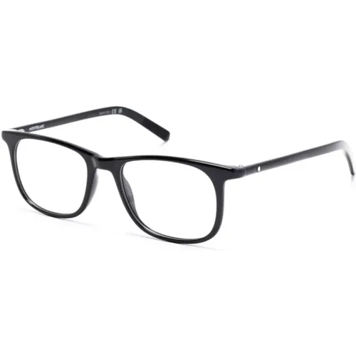 Glasses, male, , Size: 52 MM Mb0351O 001 Optical Frame - Montblanc - Modalova