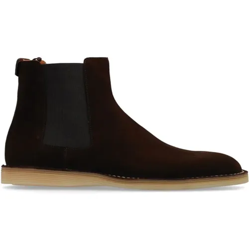 Chelsea Boots, male, , Size: 7 1/2 US Suede Elasticated Ankle Boots - Dolce & Gabbana - Modalova