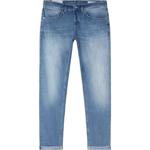 Blaue Denim Jeans , Herren, Größe: W33 - Dondup - Modalova