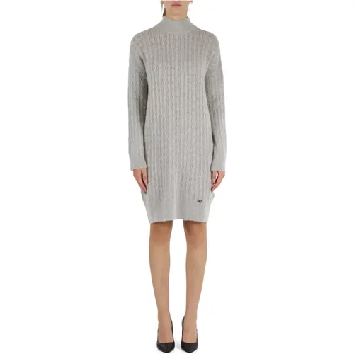 Maxi Strick Alpaka Pullover Kleid - Liu Jo - Modalova