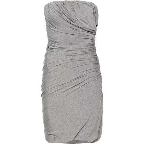 Chic Grey Mini Dress Aw24 , female, Sizes: S, XS, 2XS - The Attico - Modalova