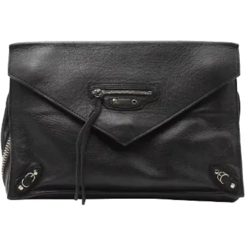 Pre-owned Clutches, female, , Size: ONE SIZE Pre-owned Leather clutches - Balenciaga Vintage - Modalova