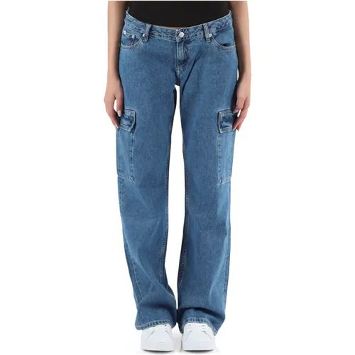 Low Rise Baggy Jeans Extremer Stil , Damen, Größe: W30 - Calvin Klein Jeans - Modalova