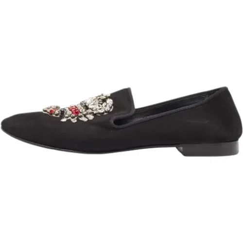 Pre-owned Flats, female, , Size: 14 US Pre-owned Suede flats - Giuseppe Zanotti Pre-owned - Modalova