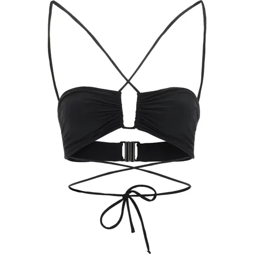 Crisscross Bandeau Bikini Top , Damen, Größe: 2XS - Magda Butrym - Modalova