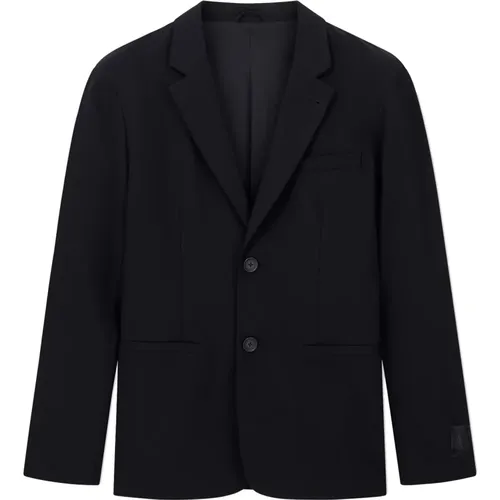 Blazers, male, , Size: 2XS Single-Breasted Two-Button Jacket - Armani Exchange - Modalova