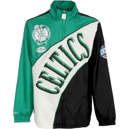 Light Jackets, male, , Size: XL NBA Arched Retro Windbreaker Jacket - Mitchell & Ness - Modalova