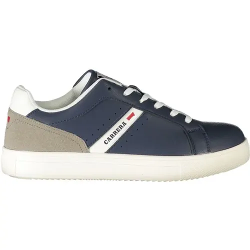 Blaue Polyester-Sneaker mit Kontrastdetails , Herren, Größe: 42 EU - Carrera - Modalova