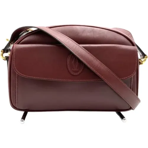 Pre-owned Cross Body Bags, female, , Size: ONE SIZE Pre-owned Leather shoulder-bags - Cartier Vintage - Modalova