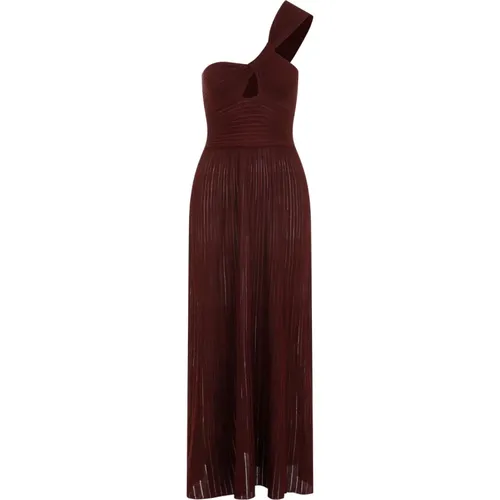 Bordeaux Silk Long Dress , female, Sizes: M - Gabriela Hearst - Modalova