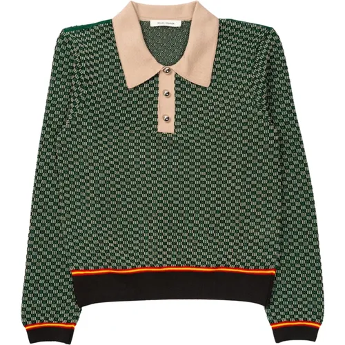 Valley polo in verde , male, Sizes: M - Wales Bonner - Modalova