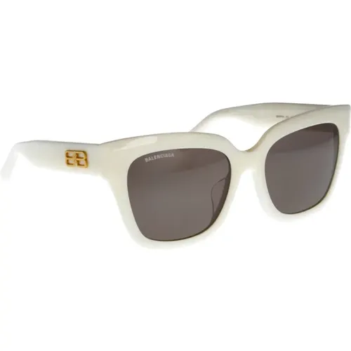 Stylische Sonnenbrille mit 2 Jahren Garantie , Damen, Größe: 55 MM - Balenciaga - Modalova