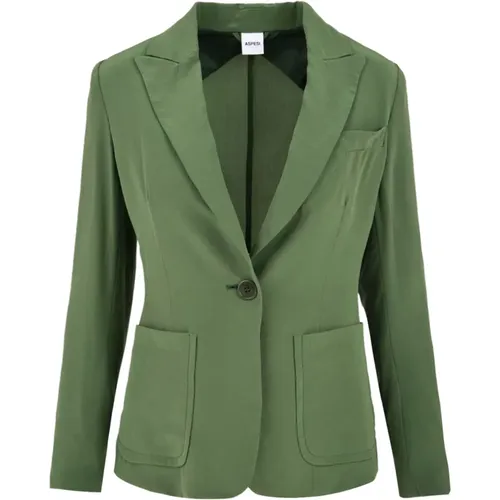 Blazers, female, , Size: S Womens Jacket H308 B753 Timo - Aspesi - Modalova