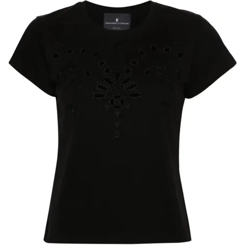 T-Shirt , female, Sizes: M, L, S - Ermanno Scervino - Modalova