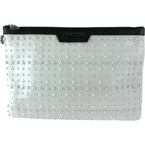 Pre-owned Clutches, male, , Size: ONE SIZE Pre-owned Leather clutches - Jimmy Choo Pre-owned - Modalova